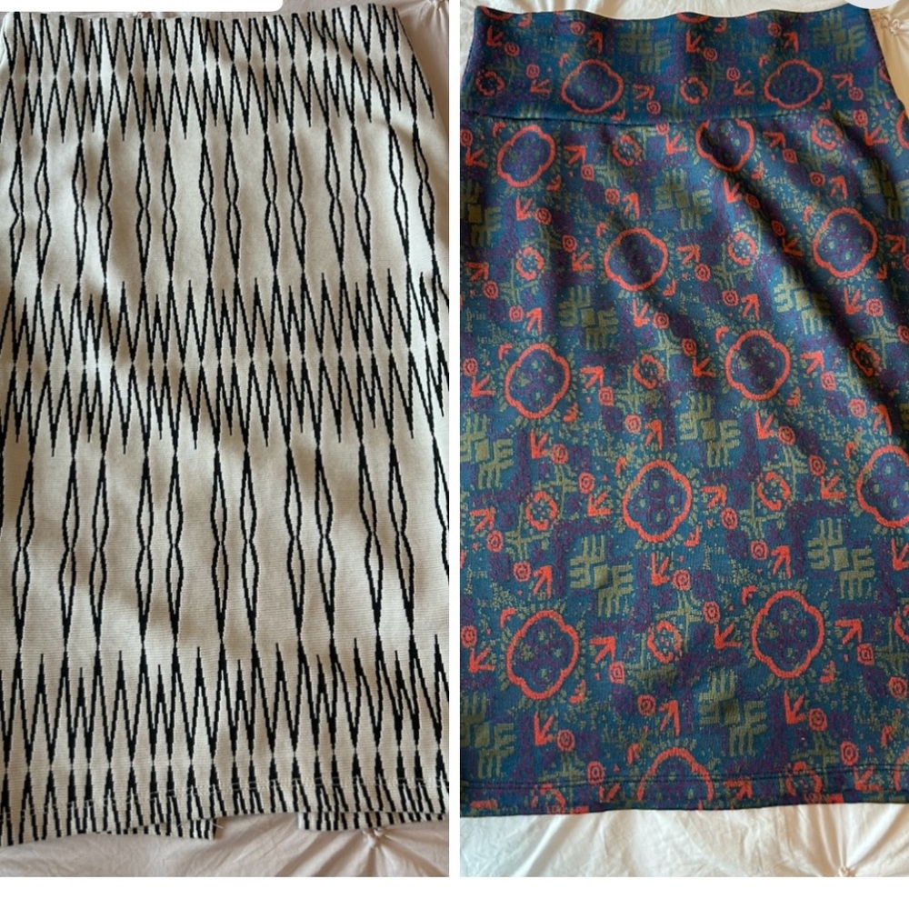 Black and White  and patterned Pencil Skirts Elegant and Versatile